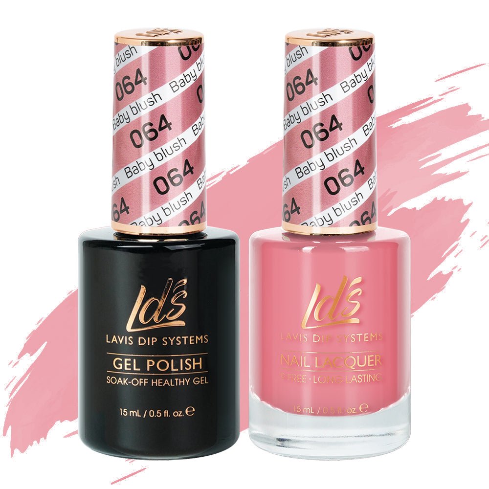 LDS Gel Nail Polish Duo - 064 Baby Blush - DTK Nail Supply