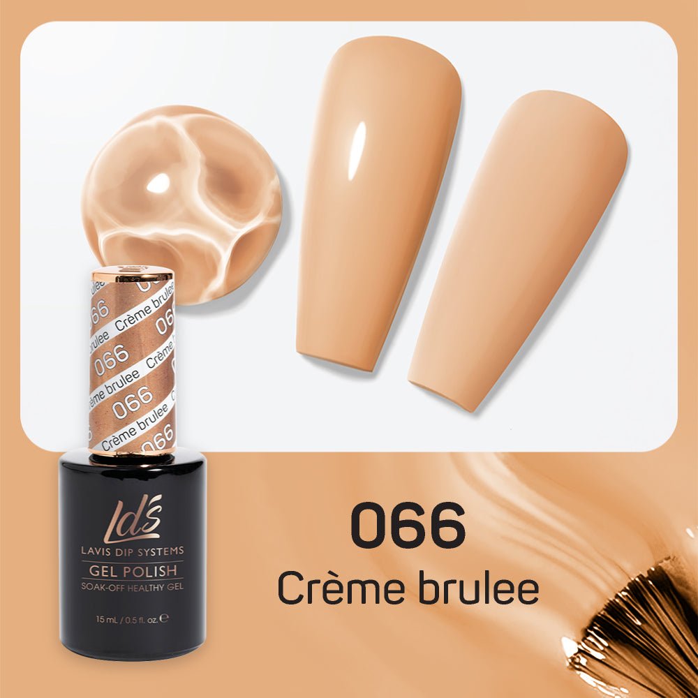 LDS Gel Nail Polish Duo - 066 Crème Brulee - DTK Nail Supply