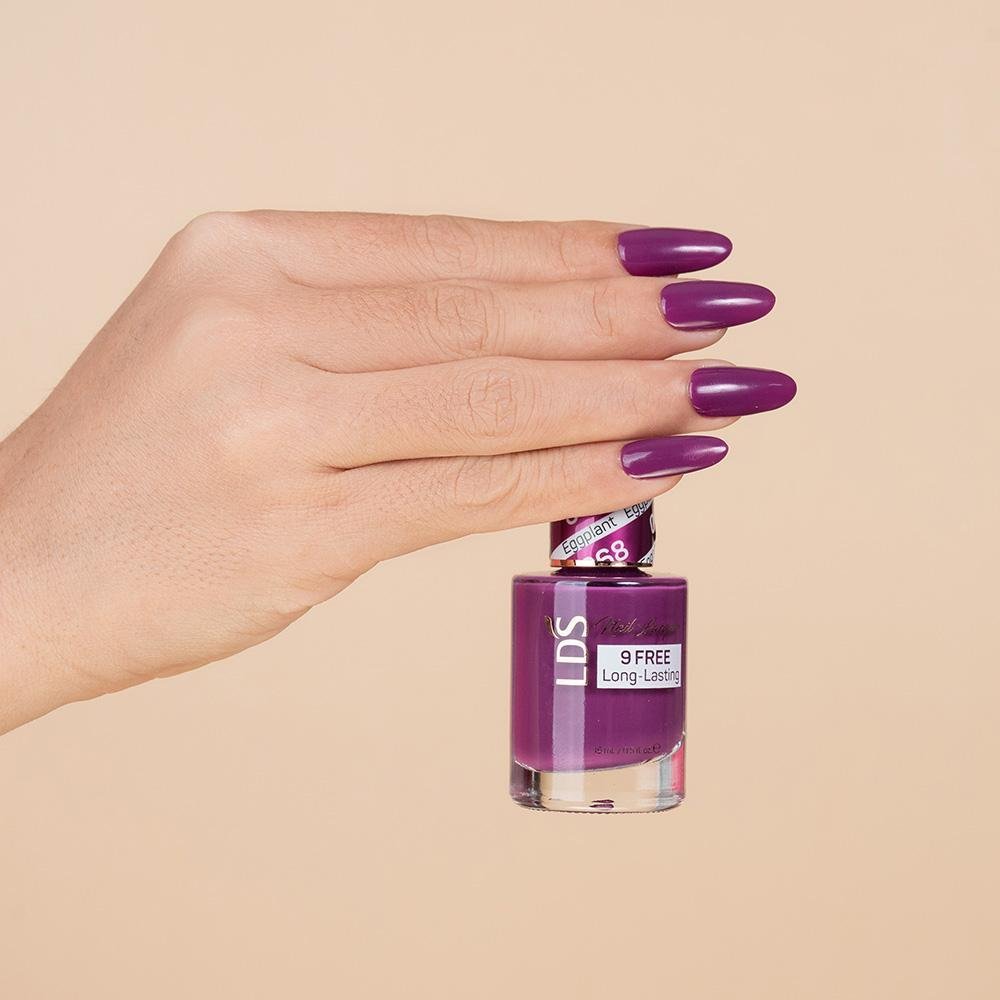 LDS Gel Nail Polish Duo - 068 Eggplant - DTK Nail Supply