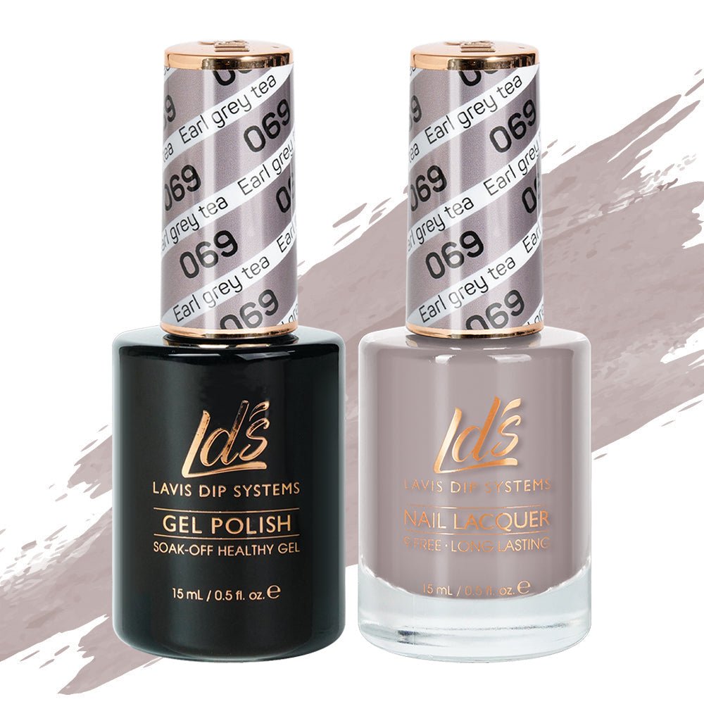 LDS Gel Nail Polish Duo - 069 Earl Grey Tea - DTK Nail Supply