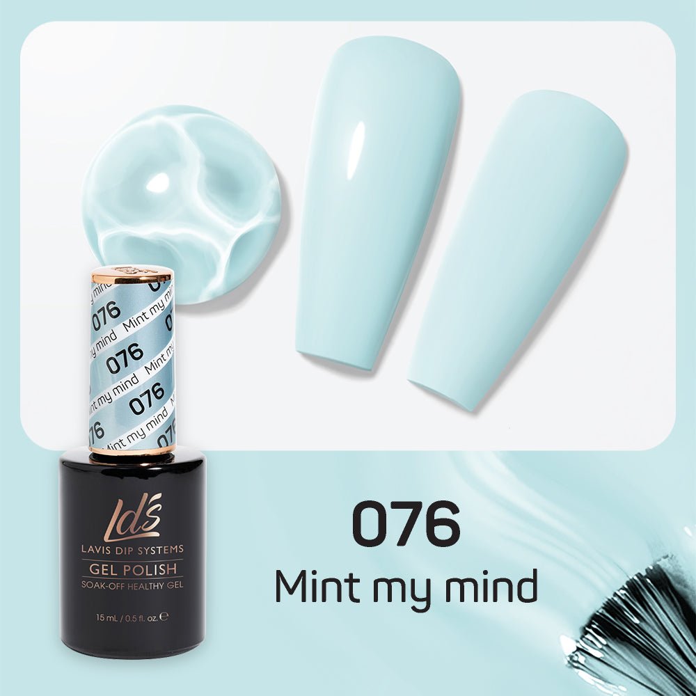 LDS Gel Nail Polish Duo - 076 Mint My Mind - DTK Nail Supply