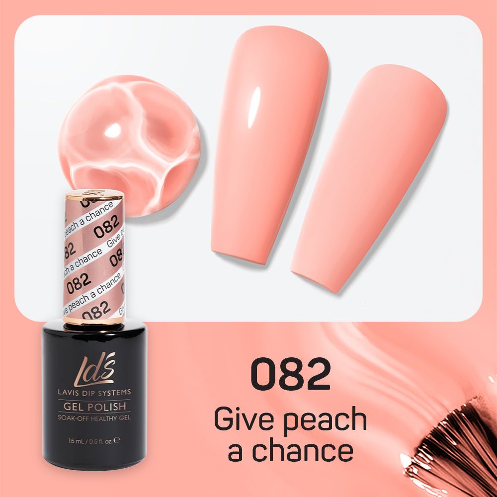 LDS Gel Nail Polish Duo - 082 Give Peach A Chance - DTK Nail Supply