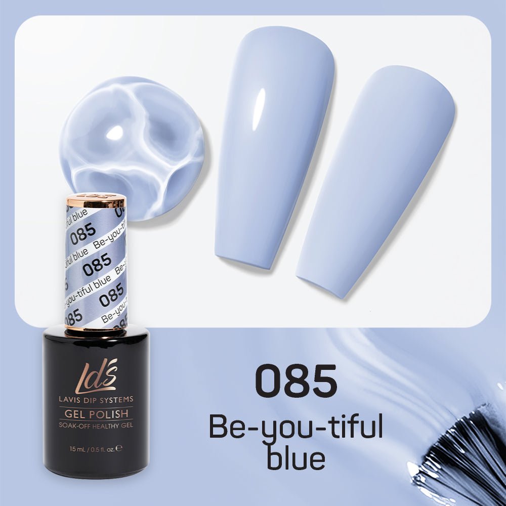 LDS Gel Nail Polish Duo - 085 Be - You - Tiful Blue - DTK Nail Supply