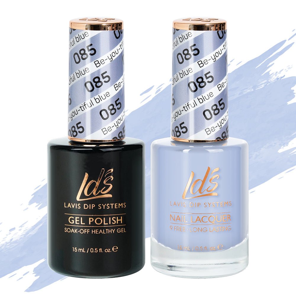 LDS Gel Nail Polish Duo - 085 Be - You - Tiful Blue - DTK Nail Supply