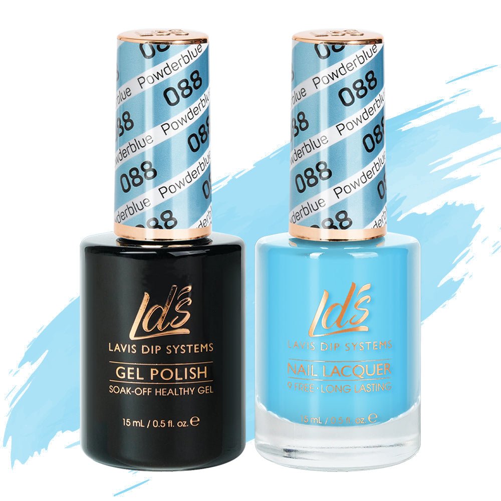 LDS Gel Nail Polish Duo - 088 Powderblue - DTK Nail Supply