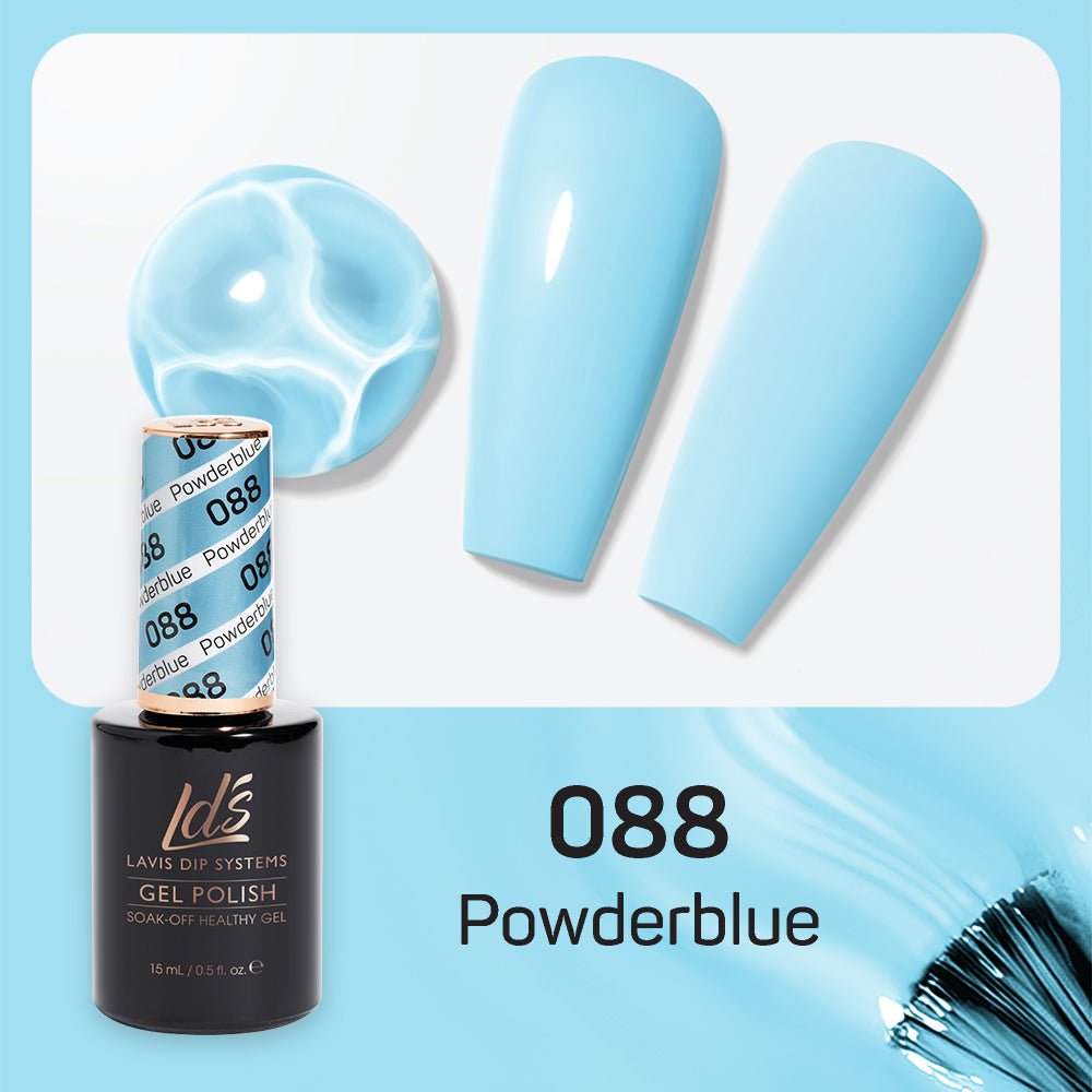 LDS Gel Nail Polish Duo - 088 Powderblue - DTK Nail Supply