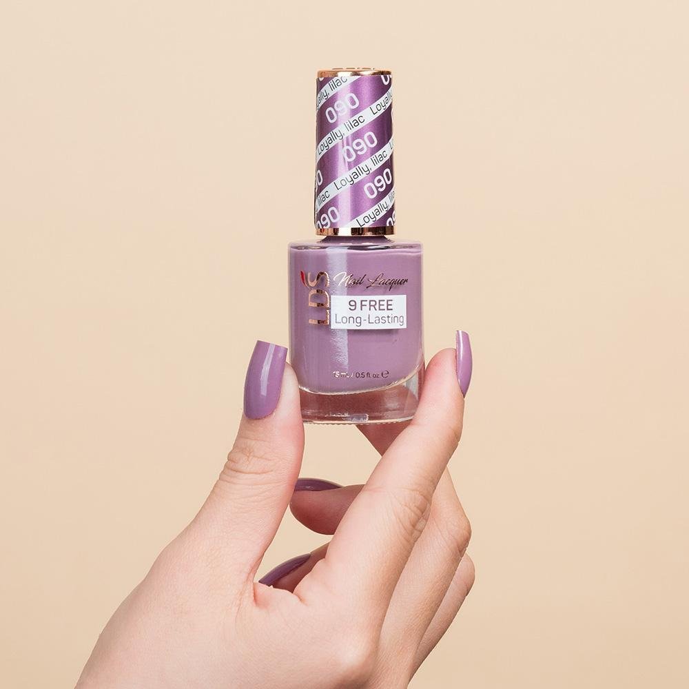 LDS Gel Nail Polish Duo - 090 Loyally, Lilac - DTK Nail Supply