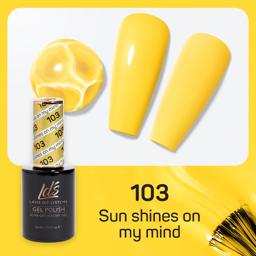 LDS Gel Nail Polish Duo - 103 Sun Shines On My Mind - DTK Nail Supply
