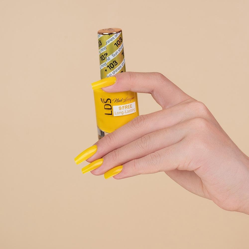 LDS Gel Nail Polish Duo - 103 Sun Shines On My Mind - DTK Nail Supply