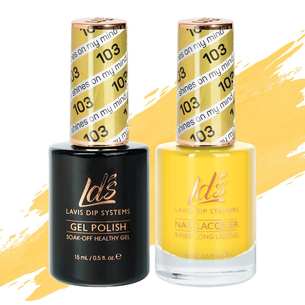 LDS Gel Nail Polish Duo - 103 Sun Shines On My Mind - DTK Nail Supply