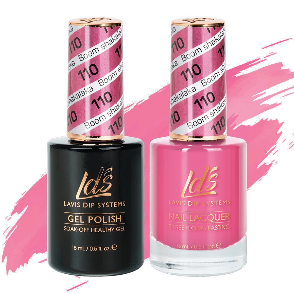 LDS Gel Nail Polish Duo - 110 Boom Shakalaka - DTK Nail Supply