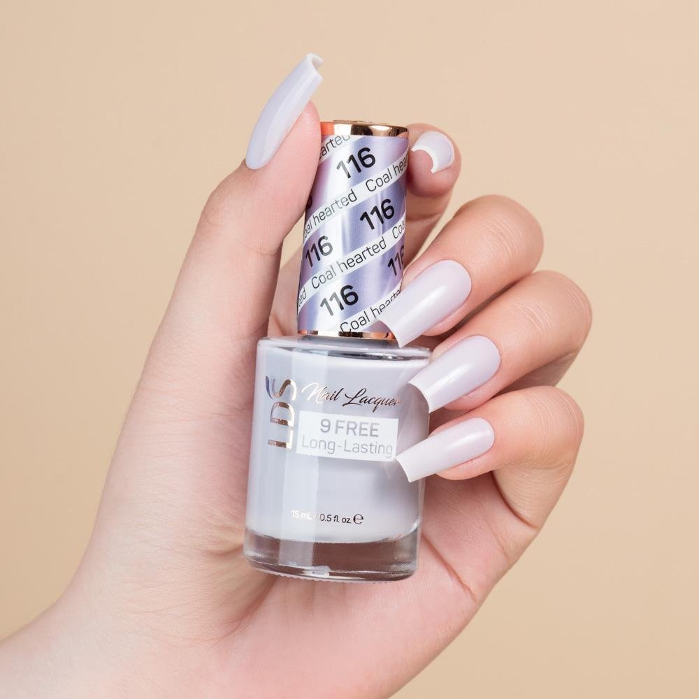 LDS Gel Nail Polish Duo - 116 Coal Hearted - DTK Nail Supply