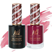 LDS Gel Nail Polish Duo - 122 Rose - Mantic - DTK Nail Supply