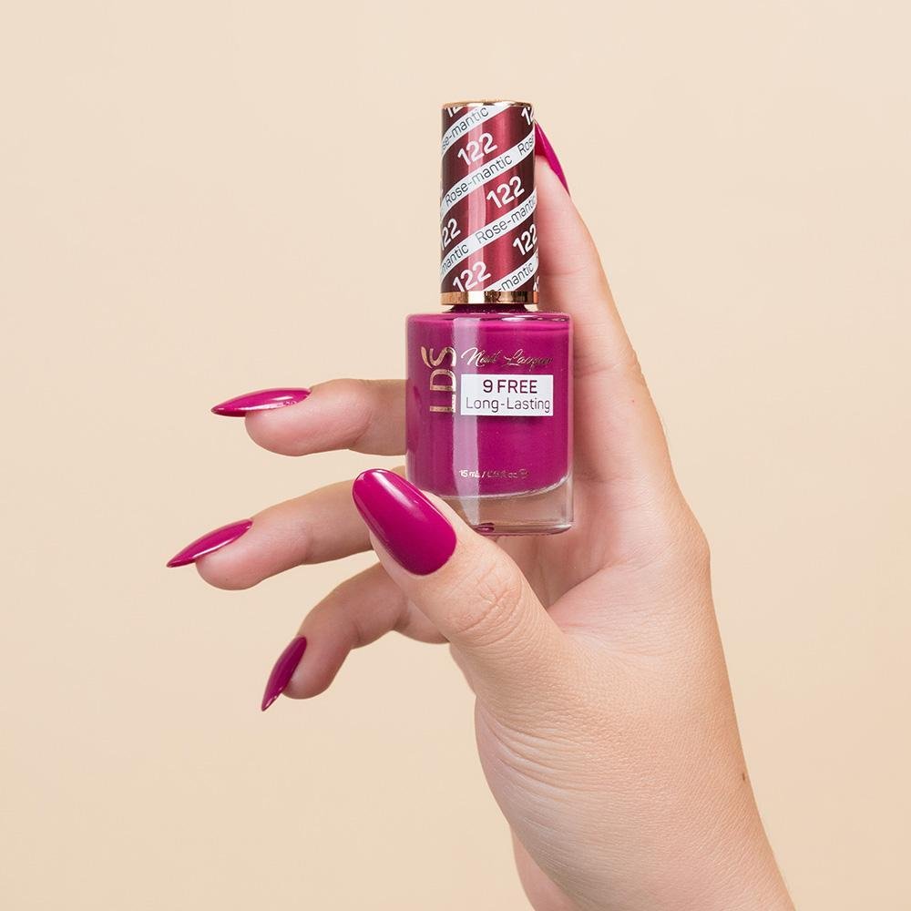 LDS Gel Nail Polish Duo - 122 Rose - Mantic - DTK Nail Supply
