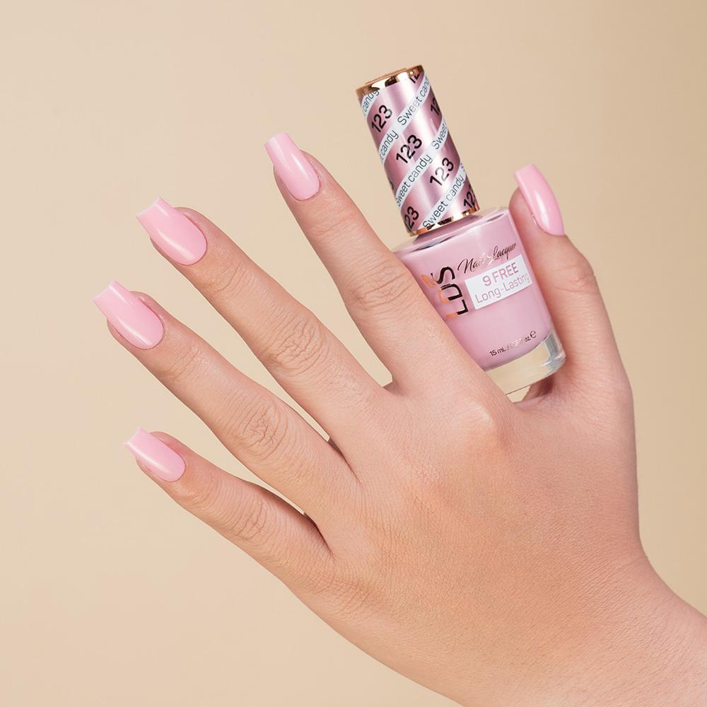 LDS Gel Nail Polish Duo - 123 Sweet Candy - DTK Nail Supply