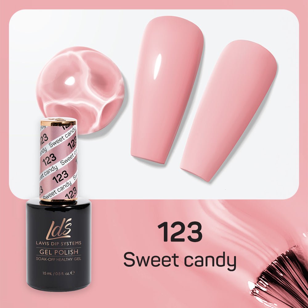 LDS Gel Nail Polish Duo - 123 Sweet Candy - DTK Nail Supply