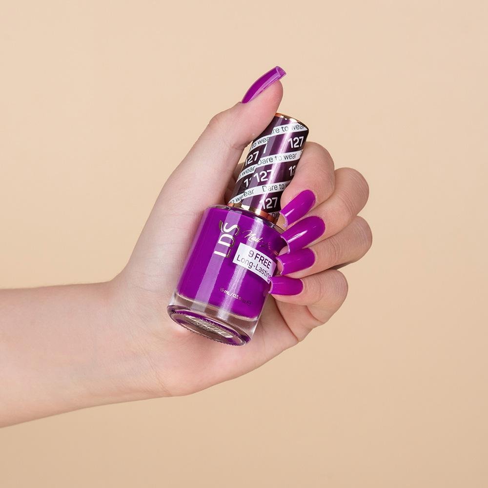 LDS Gel Nail Polish Duo - 127 Dare To Wear - DTK Nail Supply