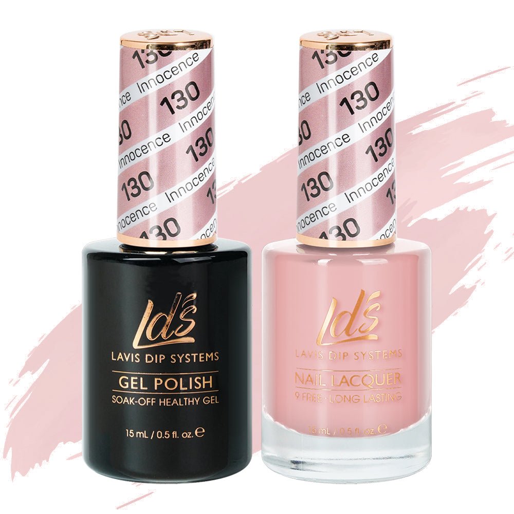 LDS Gel Nail Polish Duo - 130 Innocence - DTK Nail Supply