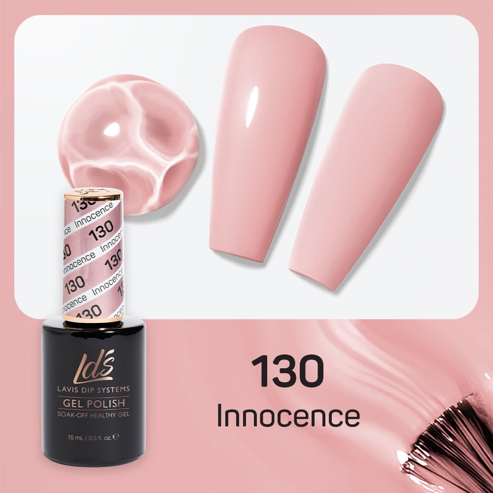 LDS Gel Nail Polish Duo - 130 Innocence - DTK Nail Supply