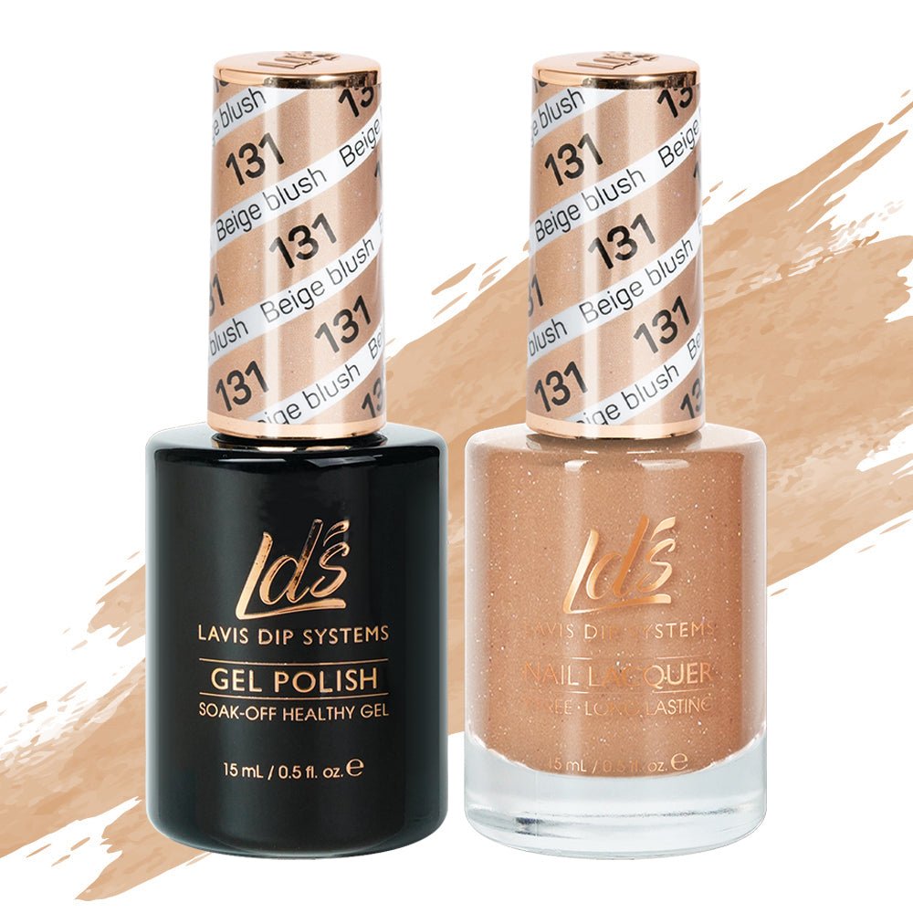 LDS Gel Nail Polish Duo - 131 Beige Blush - DTK Nail Supply
