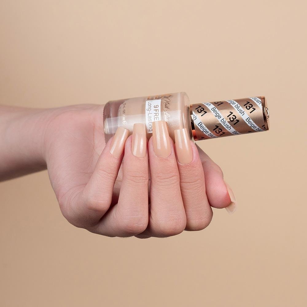 LDS Gel Nail Polish Duo - 131 Beige Blush - DTK Nail Supply