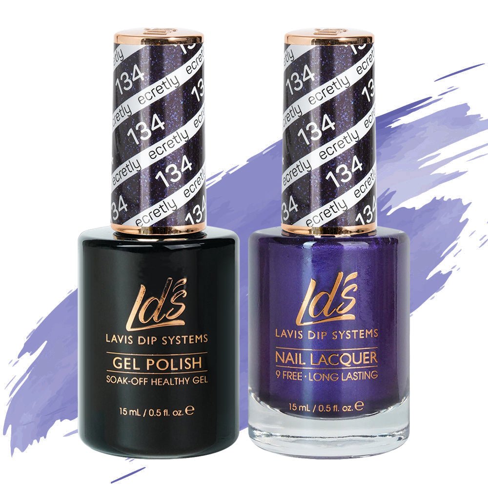 LDS Gel Nail Polish Duo - 134 Secretly - DTK Nail Supply