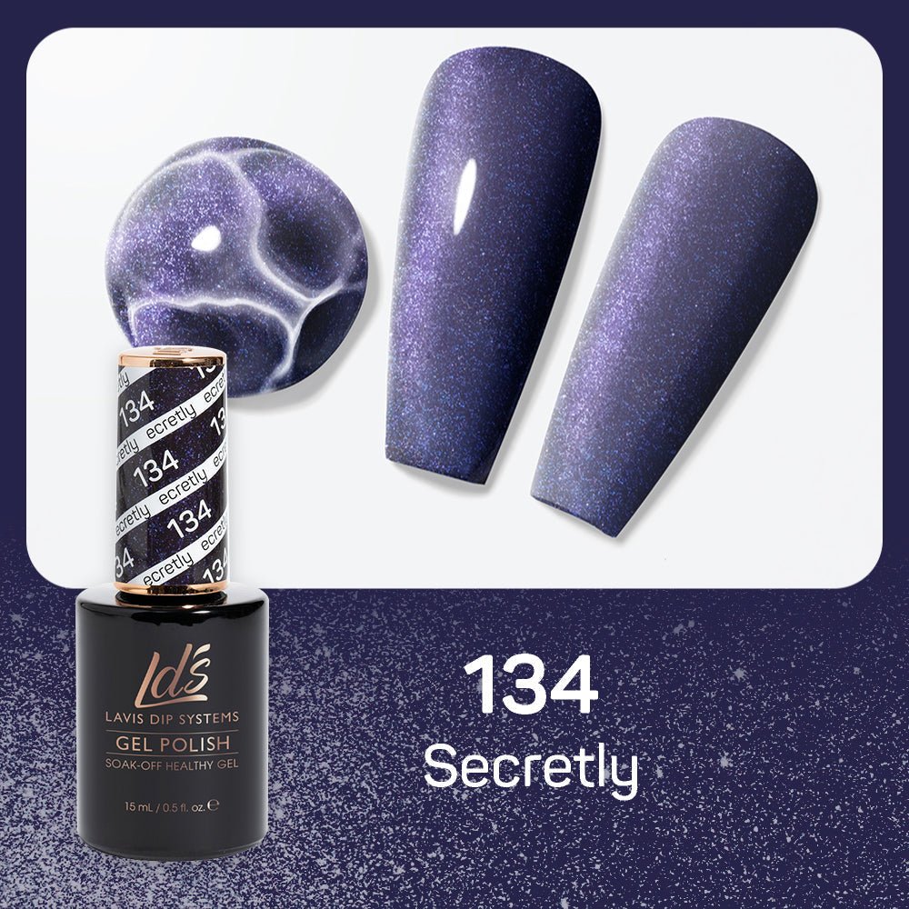 LDS Gel Nail Polish Duo - 134 Secretly - DTK Nail Supply