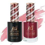 LDS Gel Nail Polish Duo - 136 Strawberry Glaze - DTK Nail Supply