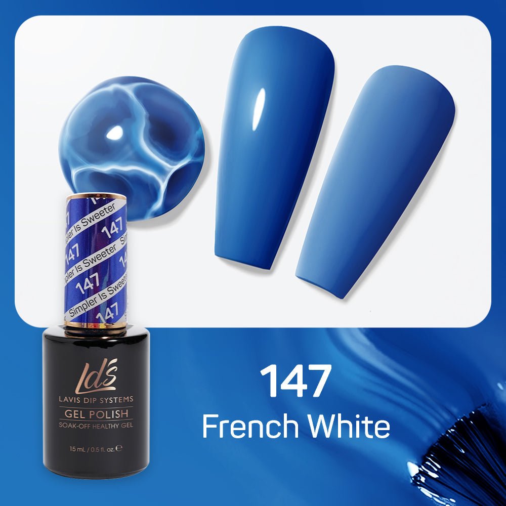 LDS Gel Nail Polish Duo - 147 Cobalt Blue - DTK Nail Supply