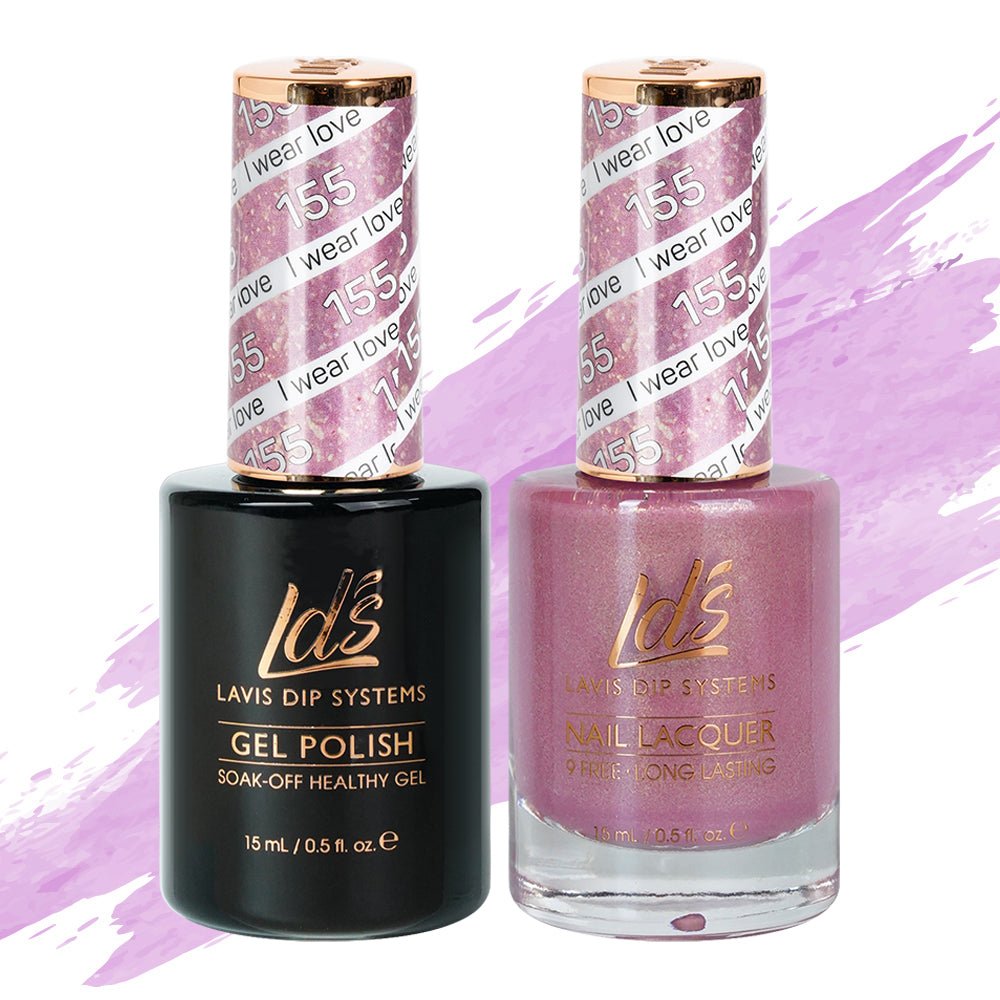 LDS Gel Nail Polish Duo - 155 I Wear Love - DTK Nail Supply