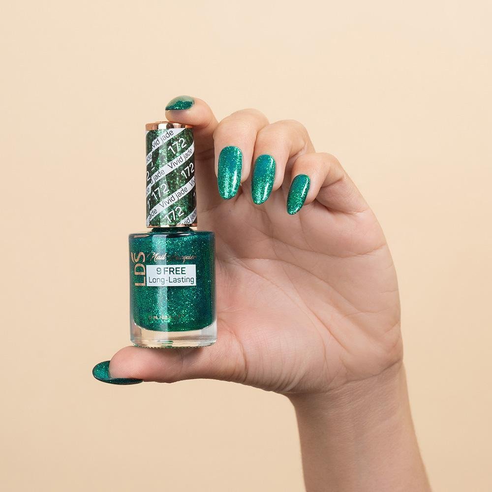 LDS Gel Nail Polish Duo - 172 Vivid Jade - DTK Nail Supply