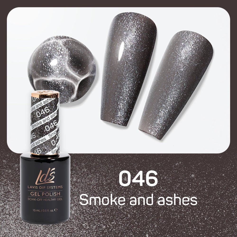 LDS Gel Polish 046 - Smoke And Ashes - DTK Nail Supply