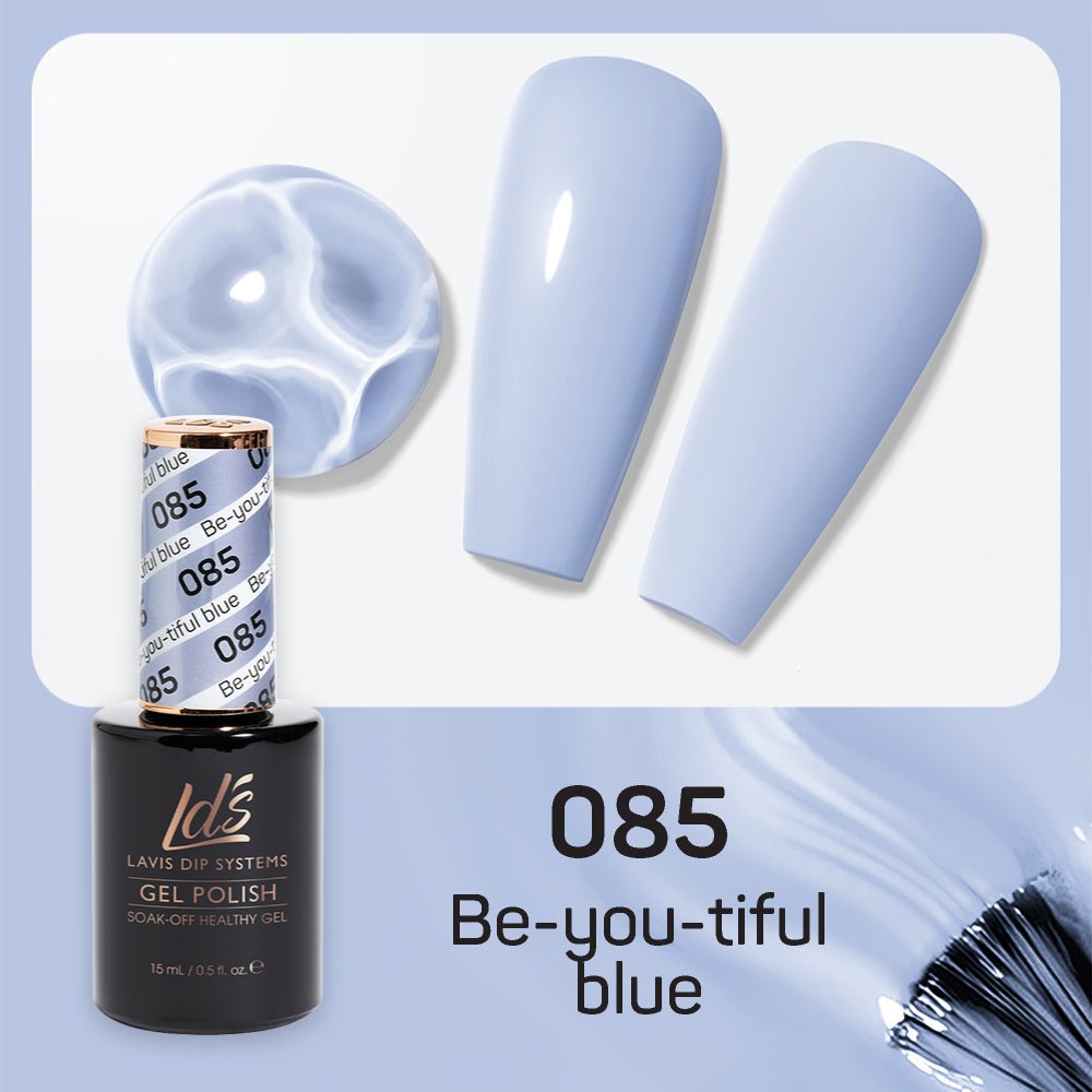 LDS Gel Polish 085 - Be - You - Tiful Blue - DTK Nail Supply