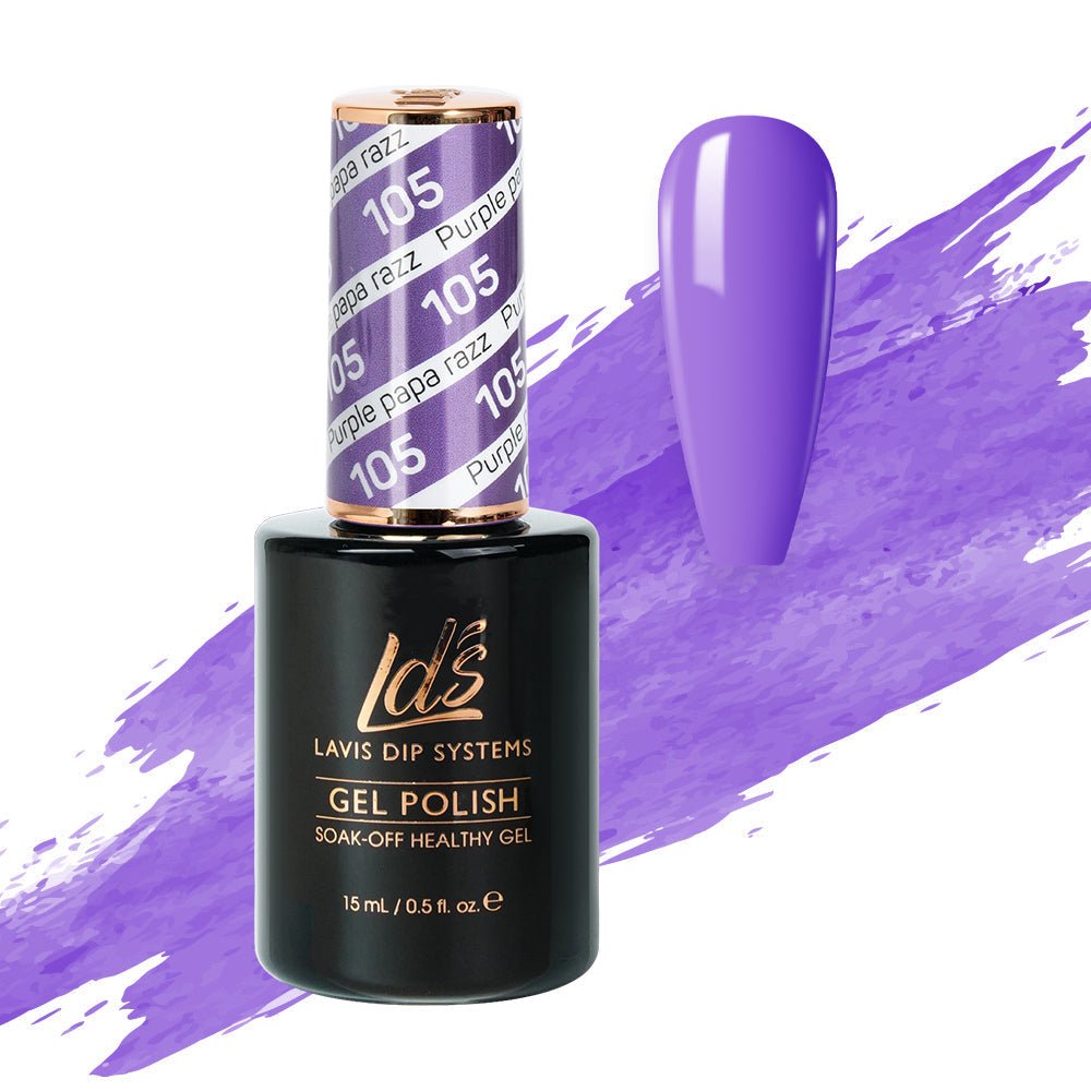 LDS Gel Polish 105 - Purple Papa Razzi - DTK Nail Supply