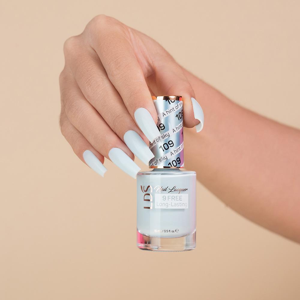 LDS Gel Polish 109 - A Hint Of Sky - DTK Nail Supply