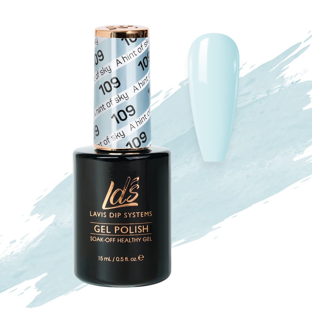 LDS Gel Polish 109 - A Hint Of Sky - DTK Nail Supply