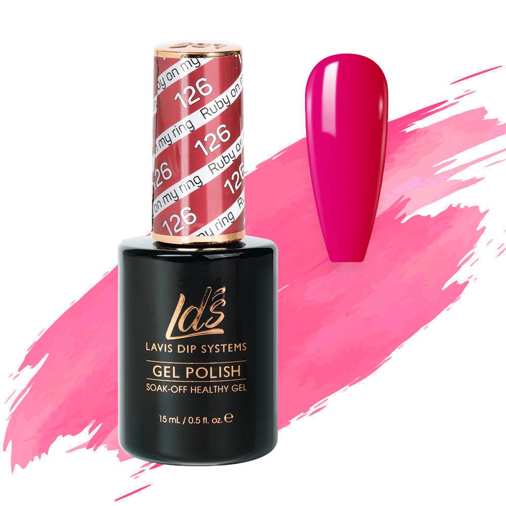 LDS Gel Polish 126 - Ruby On My Ring - DTK Nail Supply
