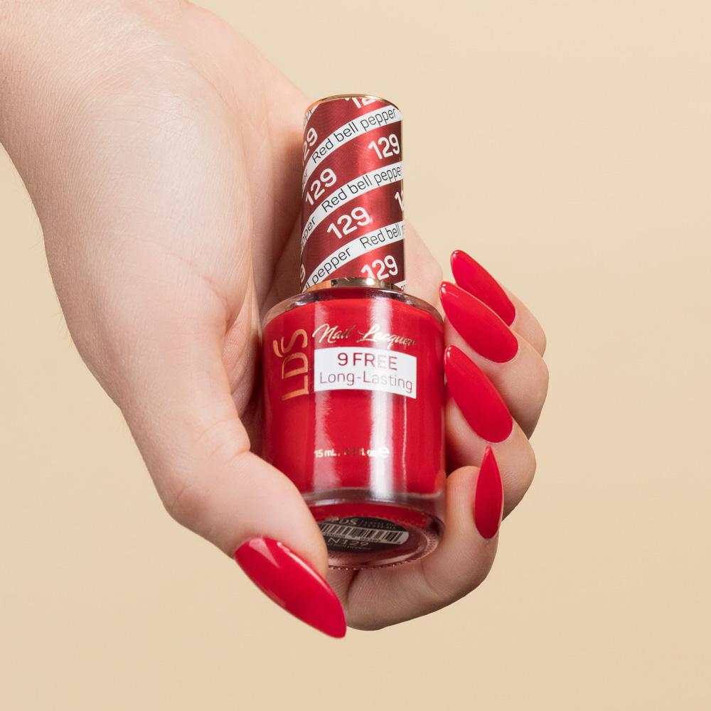 LDS Gel Polish 129 - Red Bell Pepper - DTK Nail Supply