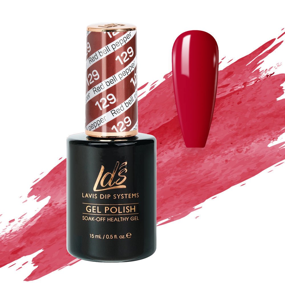 LDS Gel Polish 129 - Red Bell Pepper - DTK Nail Supply