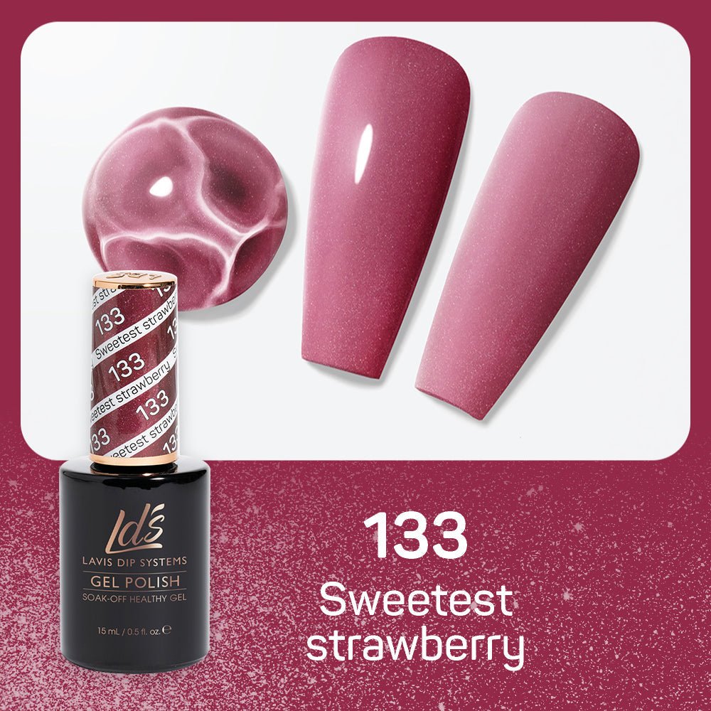 LDS Gel Polish 133 - Sweetest Straberry - DTK Nail Supply
