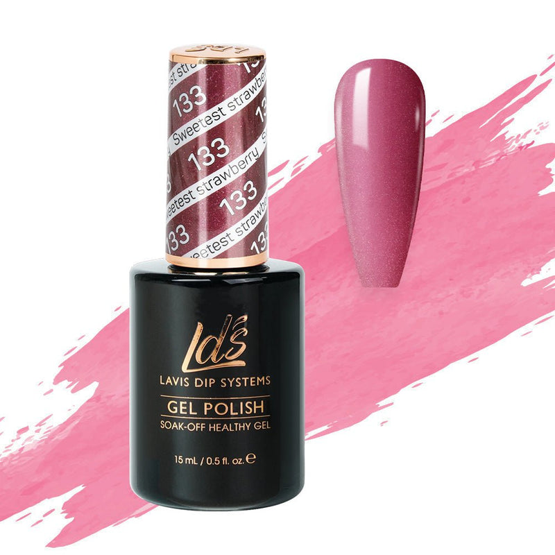 LDS Gel Polish 133 - Sweetest Straberry - DTK Nail Supply