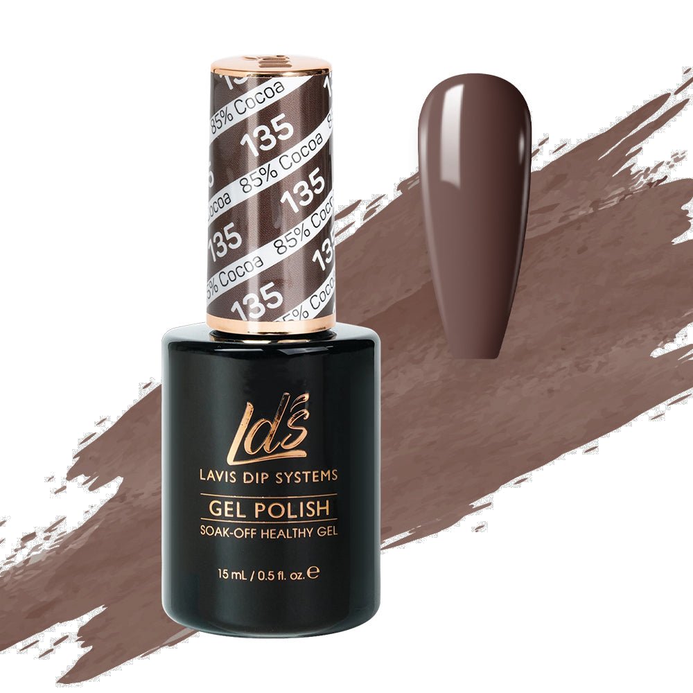 LDS Gel Polish 135 - 85% Cocoa - DTK Nail Supply