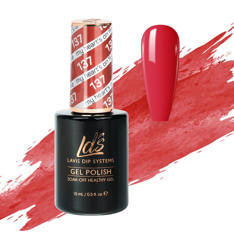 LDS Gel Polish 137 - My Heart's On Fire - DTK Nail Supply