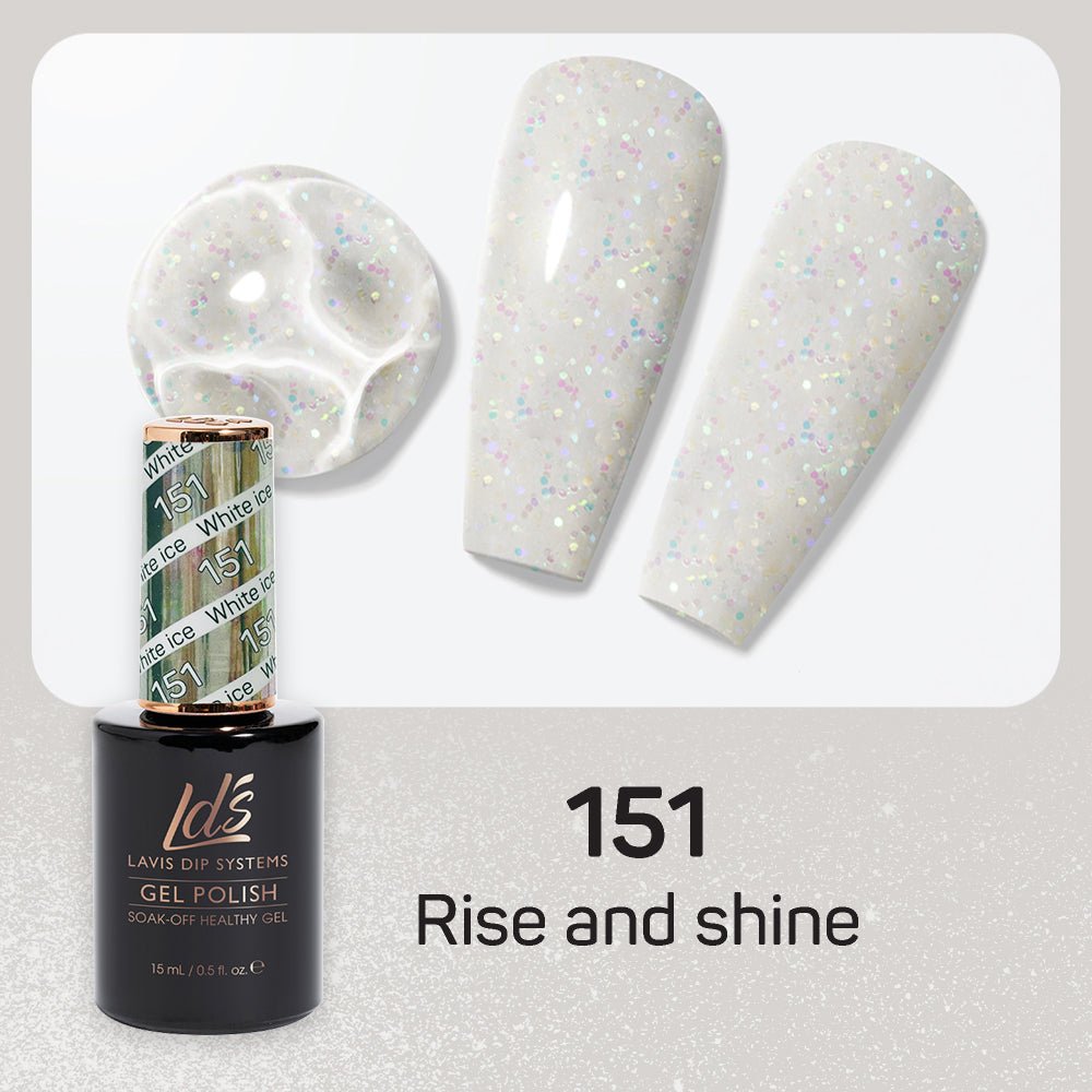 LDS Gel Polish 151 - White ice - DTK Nail Supply