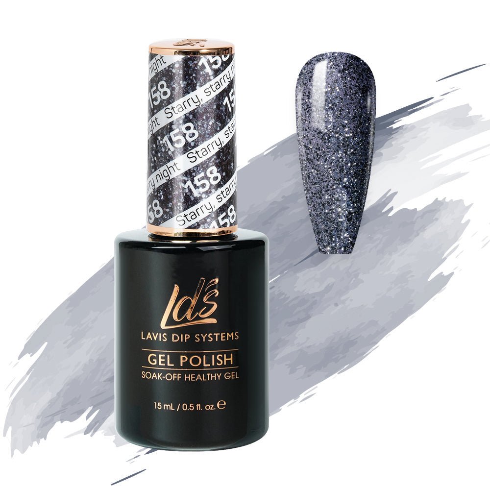 LDS Gel Polish 158 - Starry, Starry Night - DTK Nail Supply