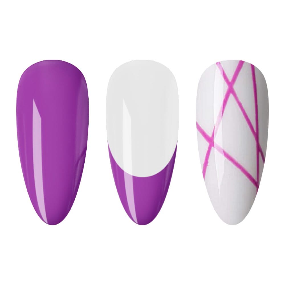 LDS Gel Polish Nail Art Liner - Neon Purple 08 (ver 2) - DTK Nail Supply