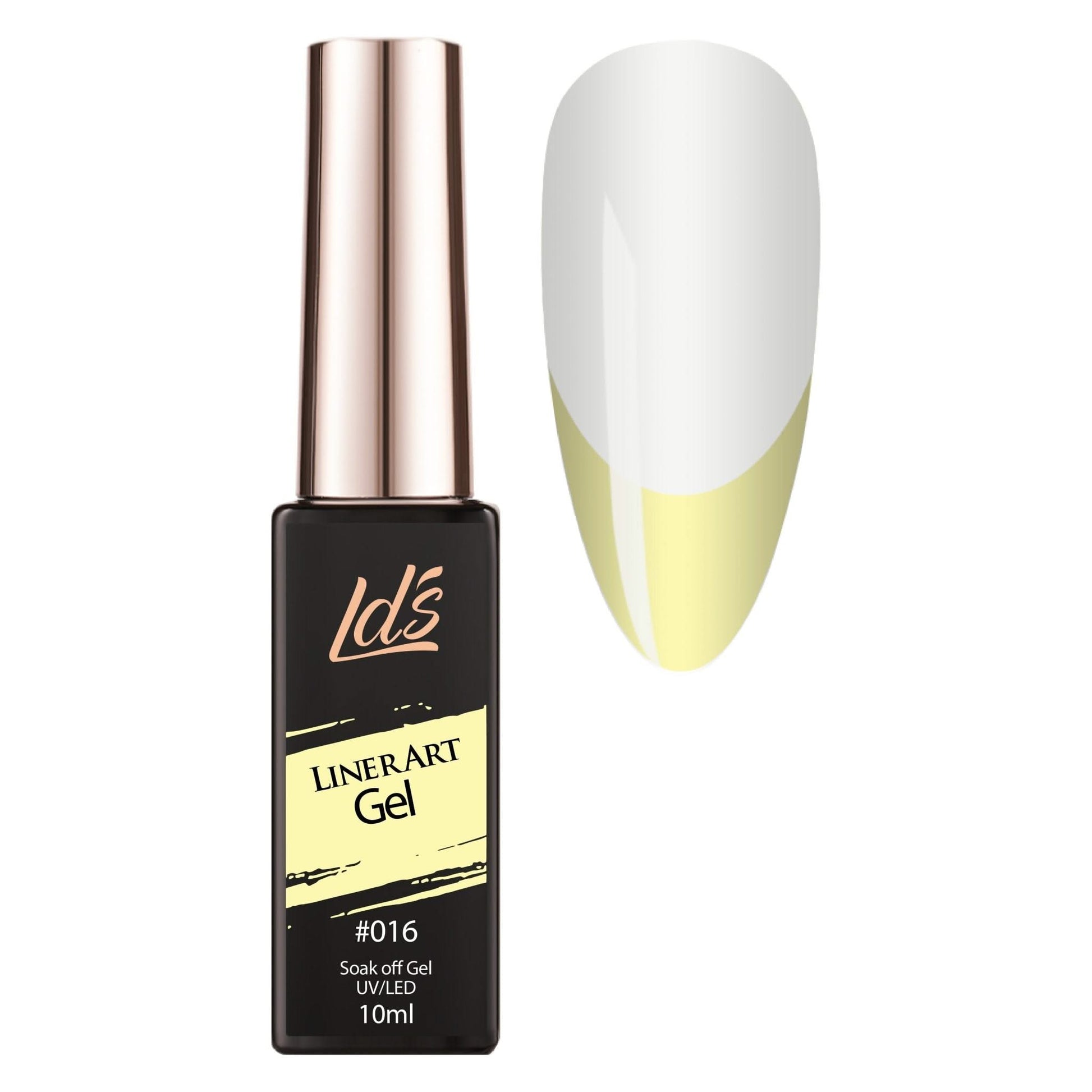 LDS Gel Polish Nail Art Liner - Pastel Yellow 16 (ver 2) - DTK Nail Supply