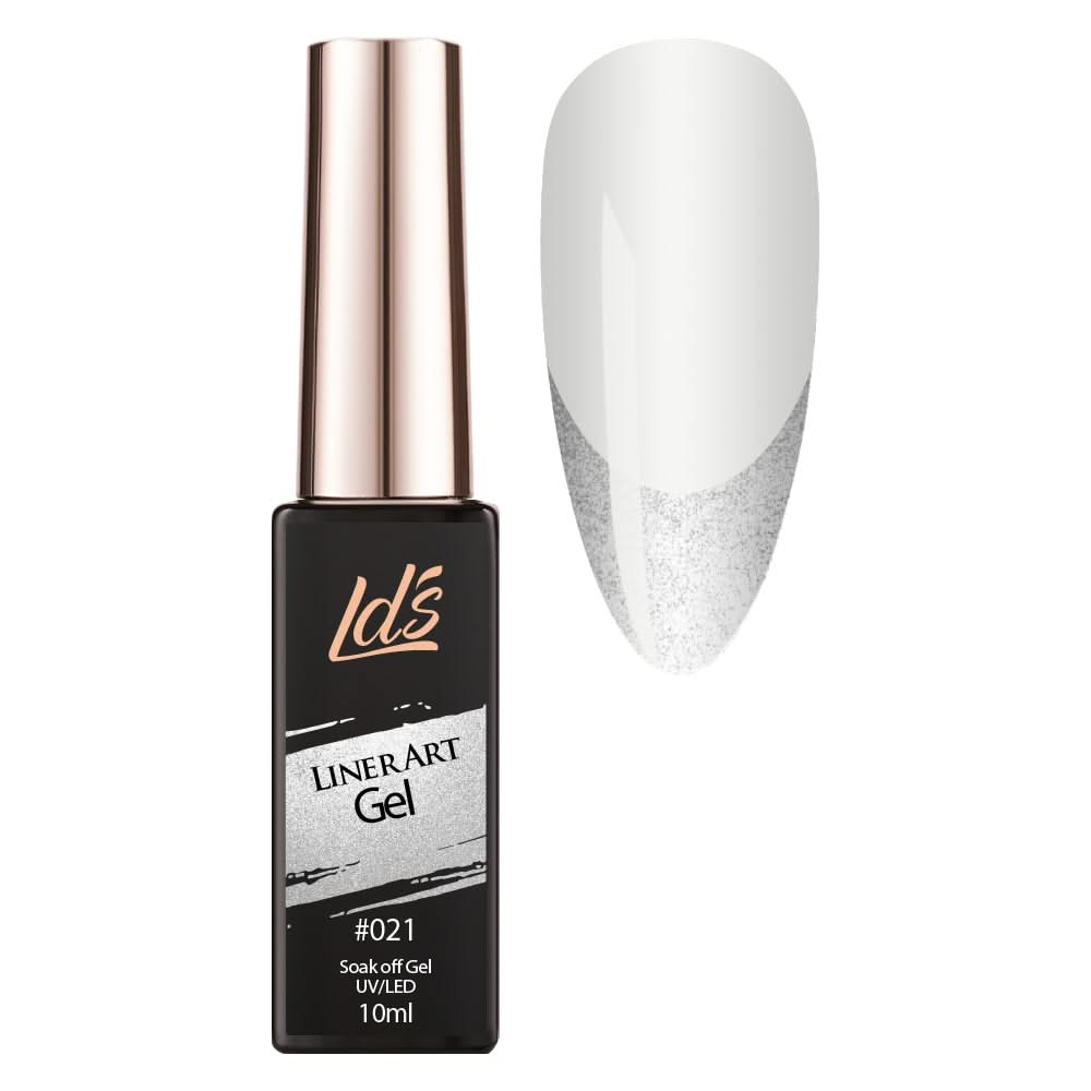 LDS Gel Polish Nail Art Liner - Silver 21 (ver 2) - DTK Nail Supply