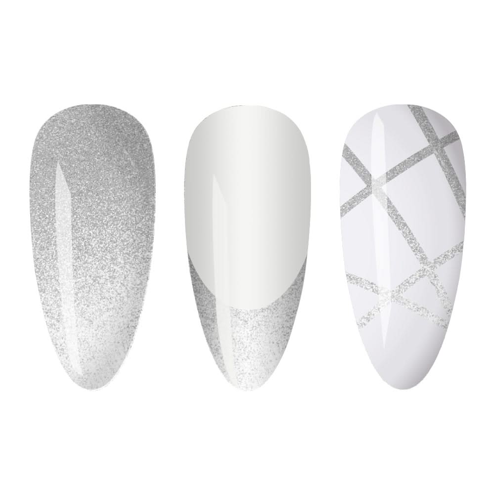LDS Gel Polish Nail Art Liner - Silver 21 (ver 2) - DTK Nail Supply