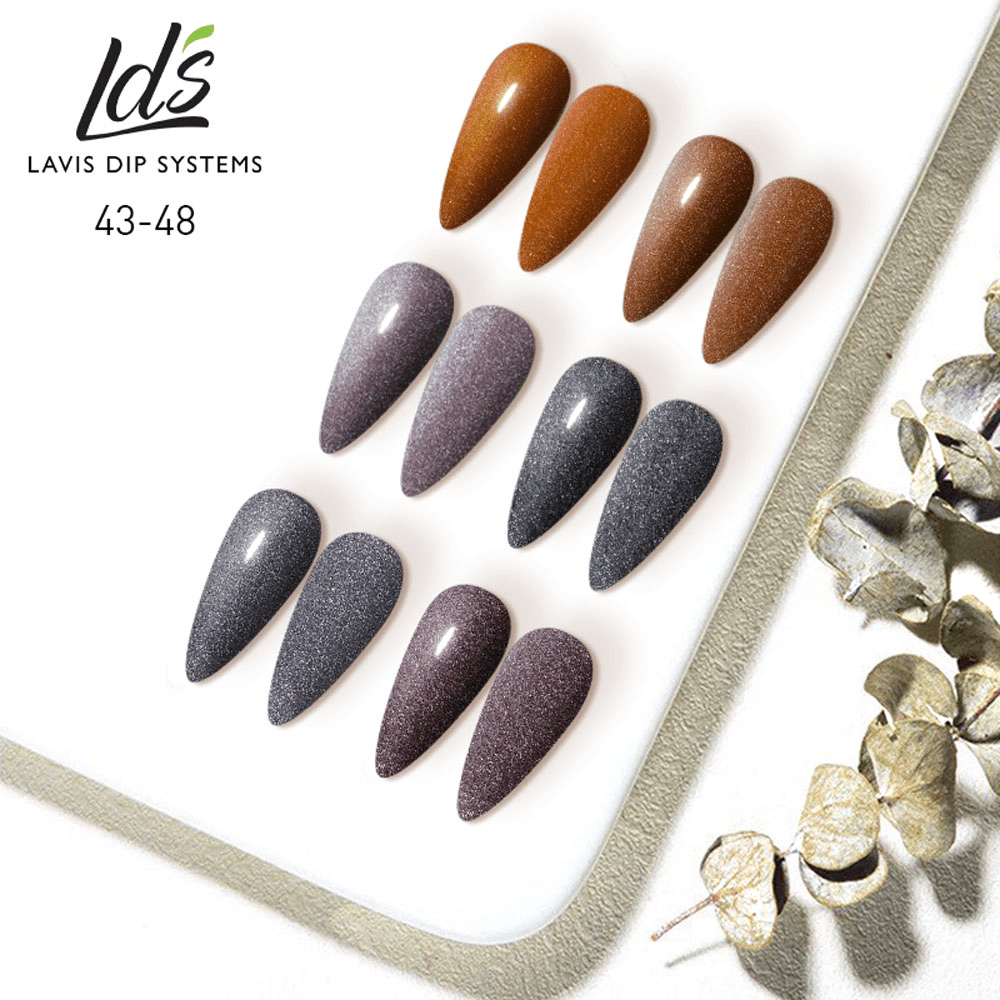 LDS Gel Polish Set (6 colors): 043 to 048 - DTK Nail Supply